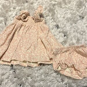 Quincy Mae Blush Floral Dress Set